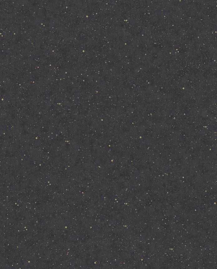 Černá vliesová tapeta na zed, zlaté puntíky, 333225, Unify, Eijffinger