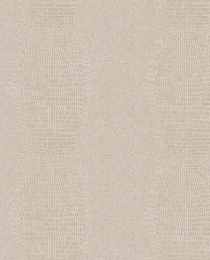Krémová vliesová tapeta na zeď, imitace kůže, 333232, Unify, Eijffinger