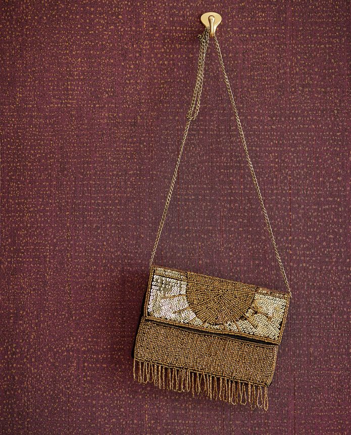 Vínovo-zlatá vliesová tapeta na zeď, 333268, Unify, Eijffinger