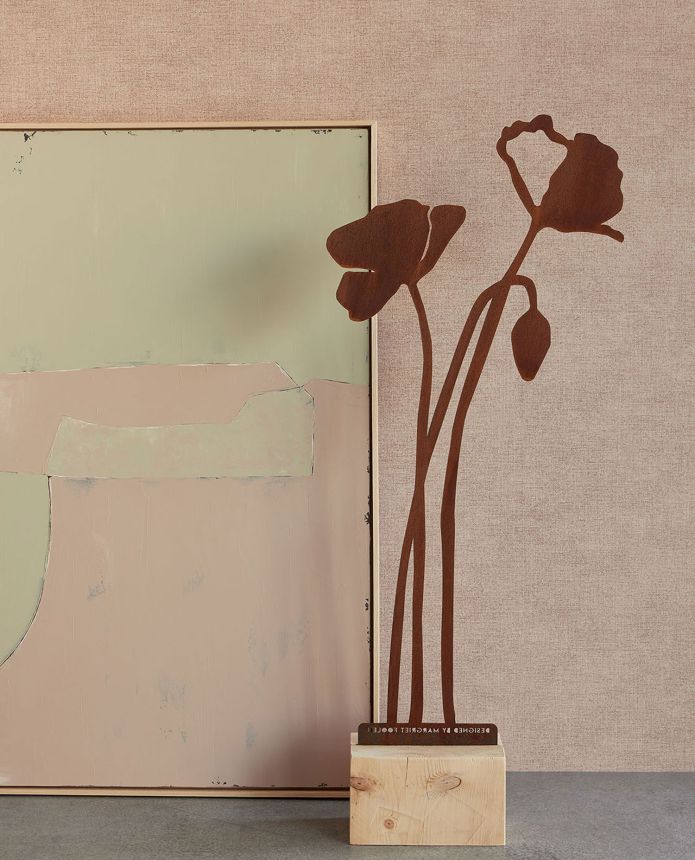 Zelená vliesová tapeta na zeď, imitace látky, 333276, Unify, Eijffinger