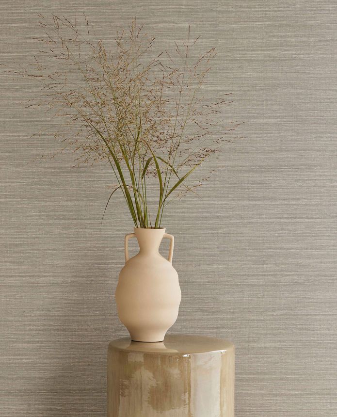 Šedo-stříbrná vliesová tapeta na zeď, imitace látky, 333279, Unify, Eijffinger