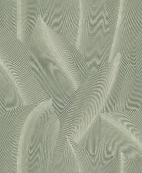 Zelená vliesová tapeta s listy,  AL26221, Allure, Decoprint