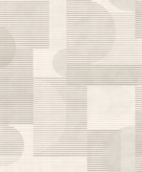 Bílo-šedá geometrická vliesová tapeta na zeď, AL26280, Allure, Decoprint