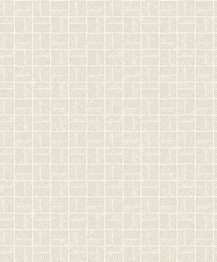 Krémová geometrická vliesová tapeta na zeď, BA26080,  Brazil,  Decoprint