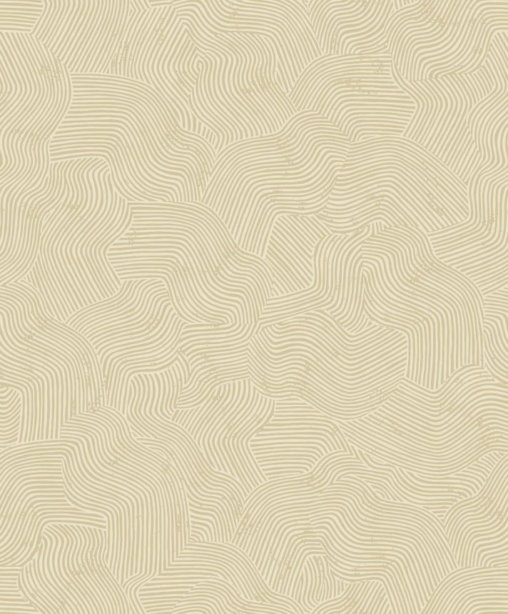 Krémová geometrická vliesová tapeta na zeď, BA26090,  Brazil,  Decoprint
