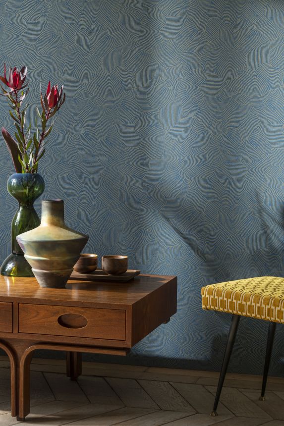 Krémová geometrická vliesová tapeta na zeď, BA26090,  Brazil,  Decoprint