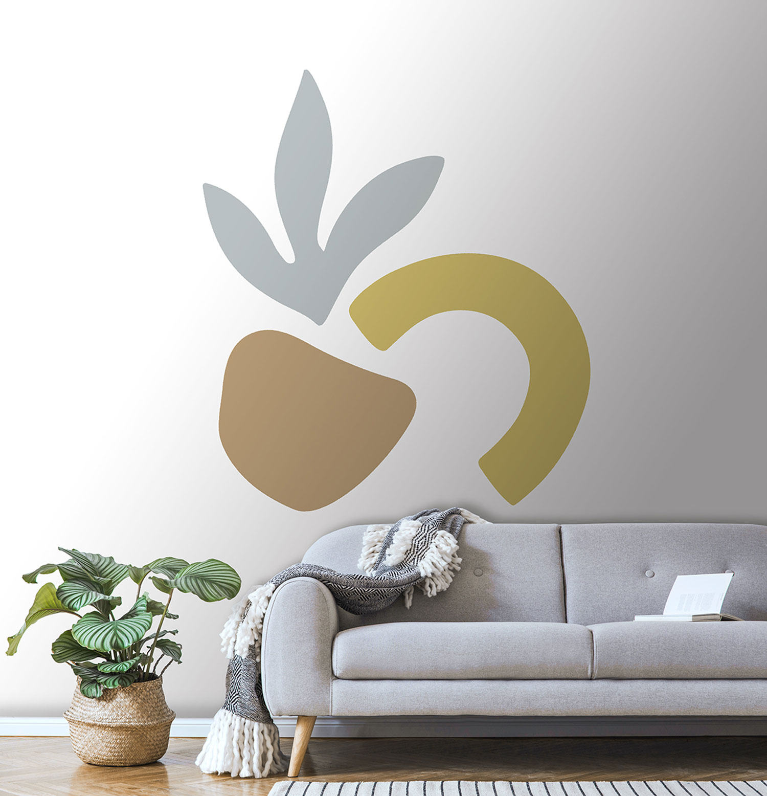 Předklížená vliesová variabilní dekorace na zeď, PLC065, Platinum Shapes, Decoprint