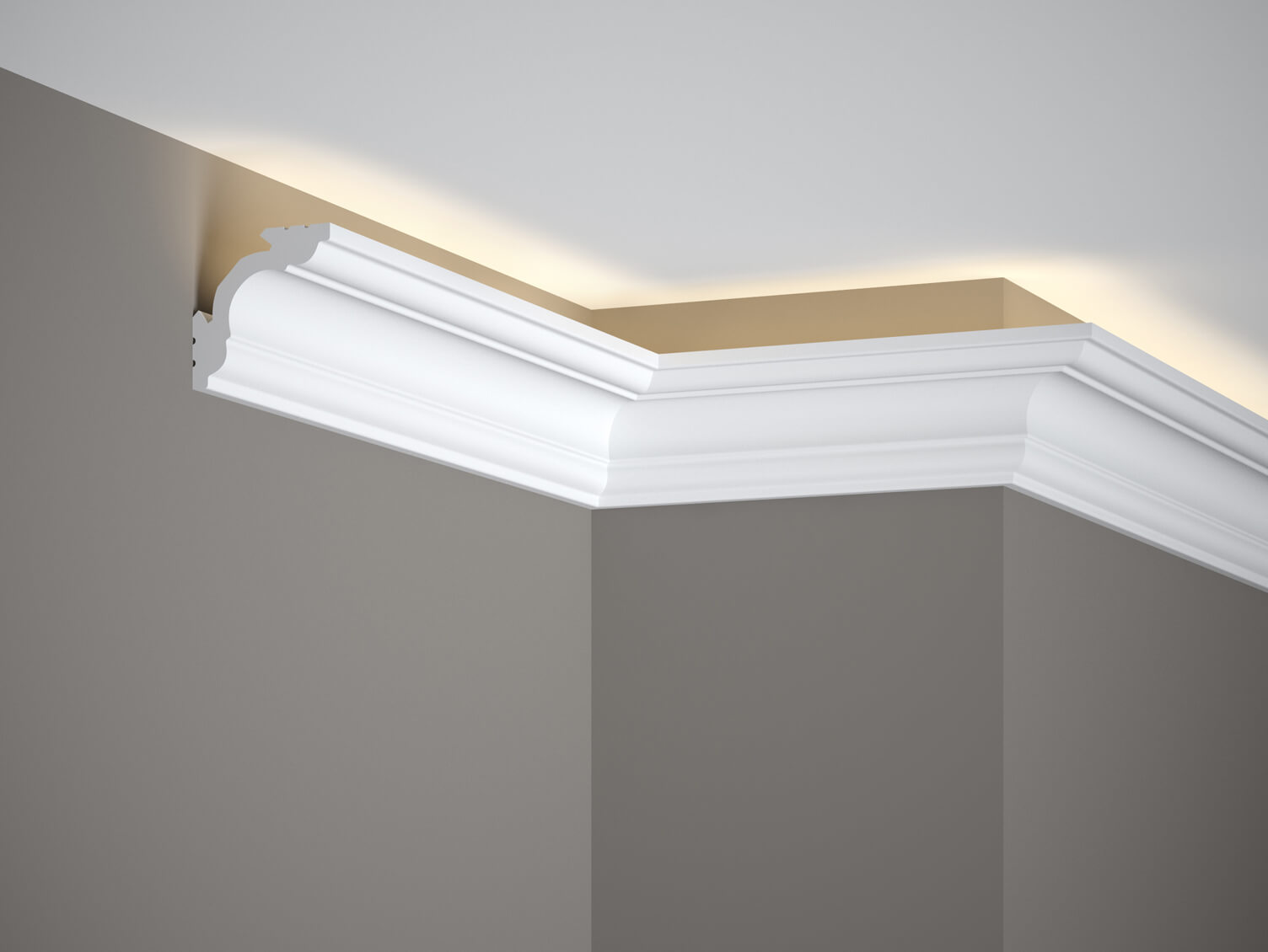 Stropní lišta MD106  200x5,7x5,7cm Mardom