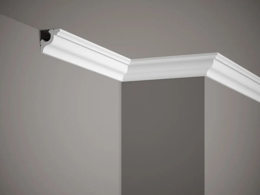 Hladká stropní  lišta MD172 200x4x4cm, Mardom