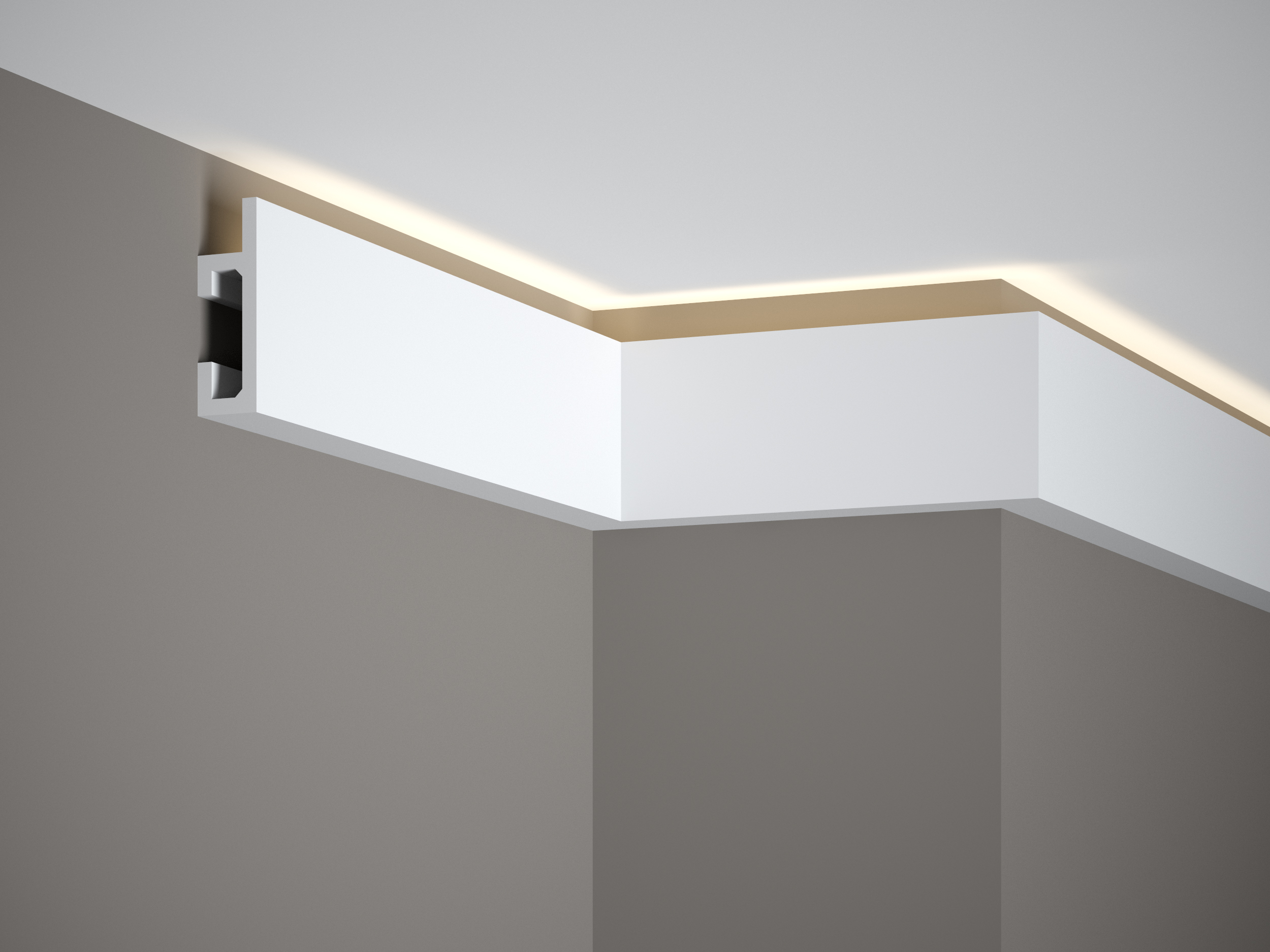 Stěnová lišta QL019 200x8x2,5cm stropní LED,  Mardom