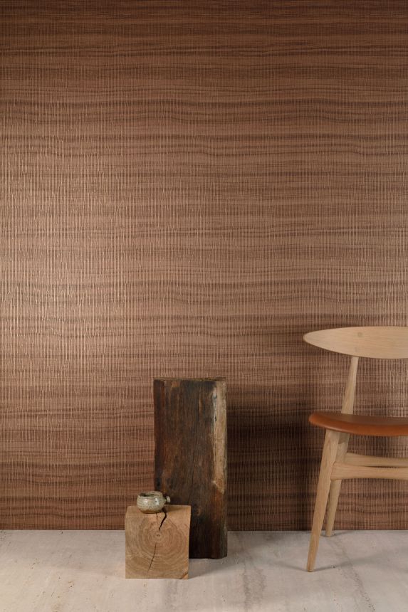 Hnědo-zlatá strukturovaná vliesová tapeta na zeď CU1008, Cumaru, Grandeco