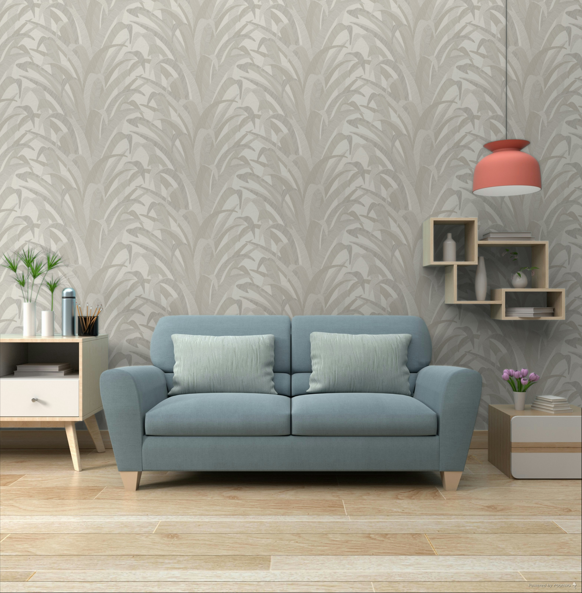 Vliesová tapeta na zeď, listy, trávy, CU3004, Cumaru, Grandeco