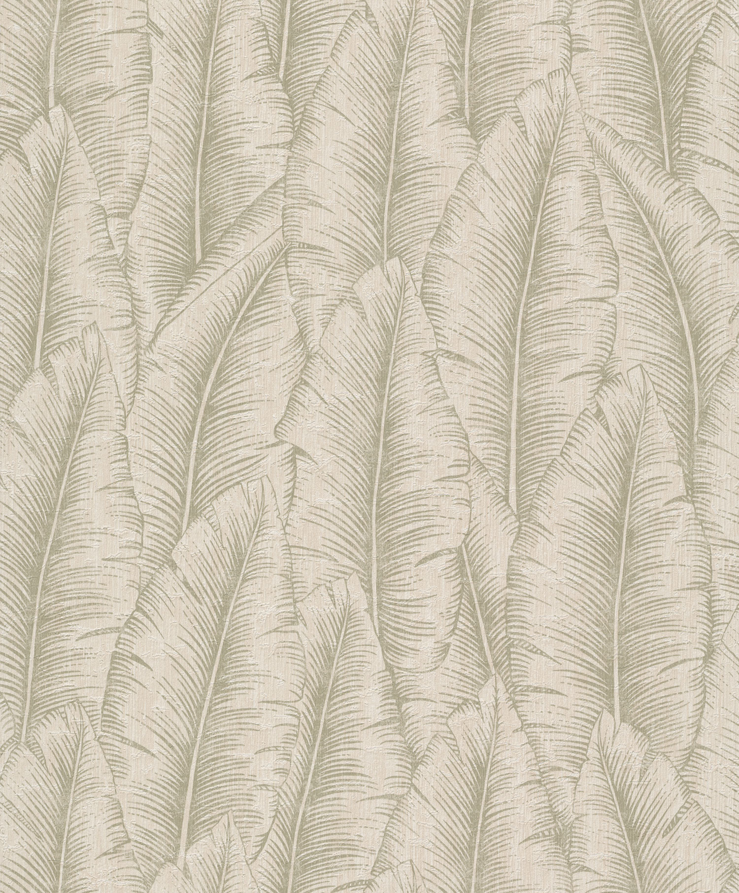 Zeleno-krémová vliesová tapeta s listy, CU3203, Cumaru, Grandeco