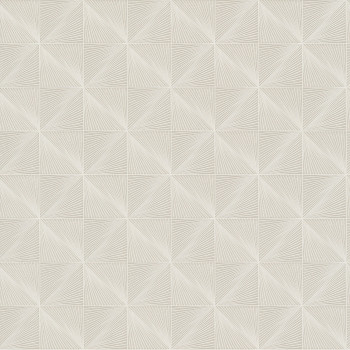 Krémová geometrická vliesová tapeta na zeď, CU3315, Cumaru, Grandeco