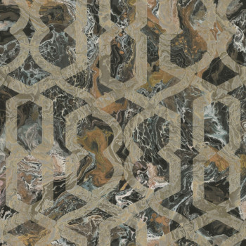 Luxusní  geometrická mramorovaná tapeta, M69914, Splendor, Zambaiti Parati