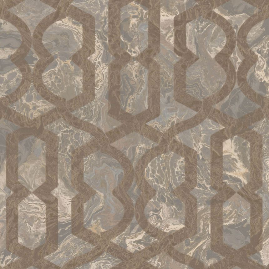 Luxusní  geometrická vliesová tapeta na zeď, M69920, Splendor, Zambaiti Parati