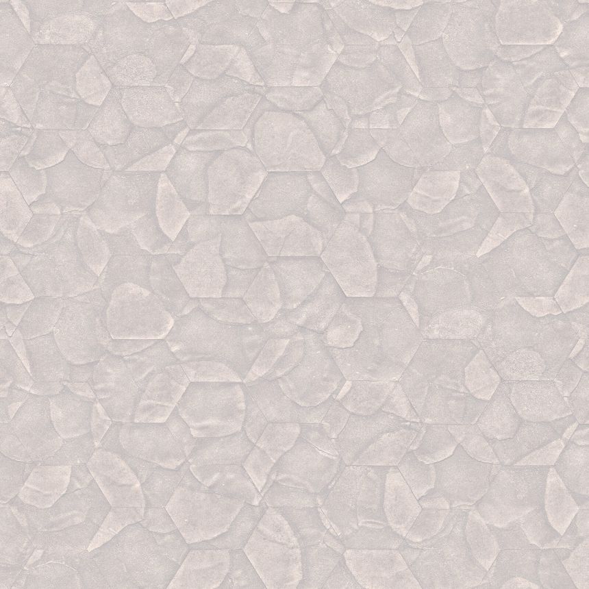 Luxusní béžová geometrická vliesová tapeta na zeď, Z54502, Fuksas, Zambaiti Parati