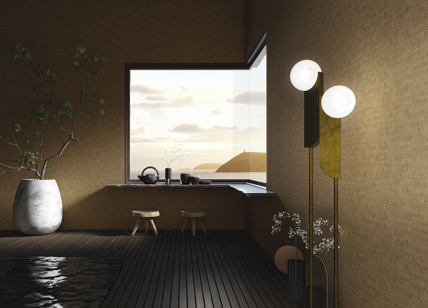 Luxusní modro-zelená geometrická vliesová tapeta na zeď, Z54518, Fuksas, Zambaiti Parati