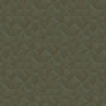 Luxusní zelená geometrická vliesová tapeta na zeď, Z54535, Fuksas, Zambaiti Parati