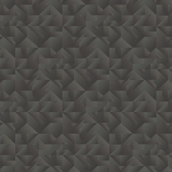 Luxusní černá geometrická vliesová tapeta na zeď, Z54537, Fuksas, Zambaiti Parati