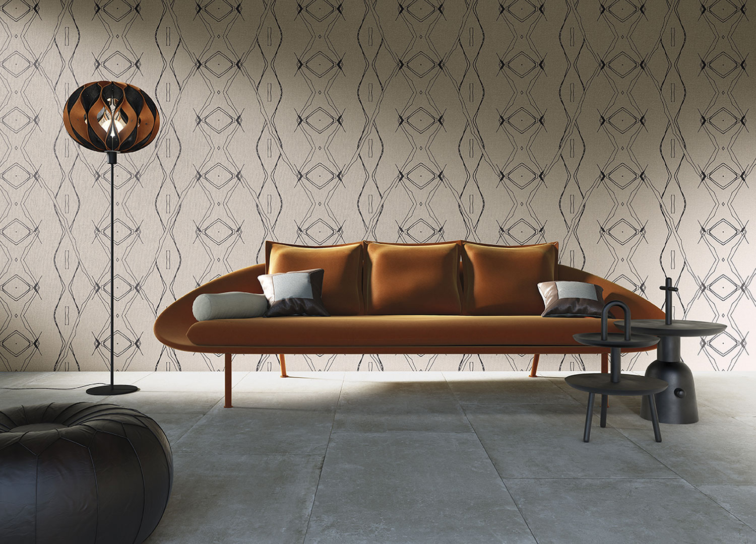 Luxusní geometrická obrazová tapeta na zeď,  Z54556, Fuksas, Zambaiti Parati