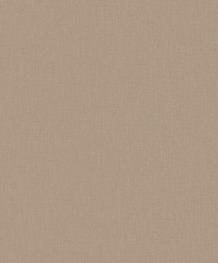 Hnědá vliesová tapeta na zeď, imitace látky,  AT1014, Atmosphere, Grandeco