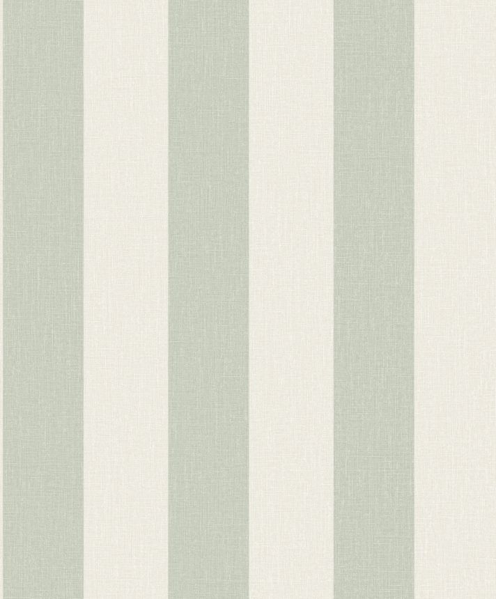 Světle zelená vliesová tapeta na zeď s pruhy, imitace látky,  AT4032, Atmosphere, Grandeco