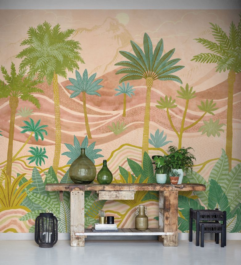 Vliesová fototapeta na zeď, Krajina s palmami, ML6901, Mural Young Edition, Grandeco