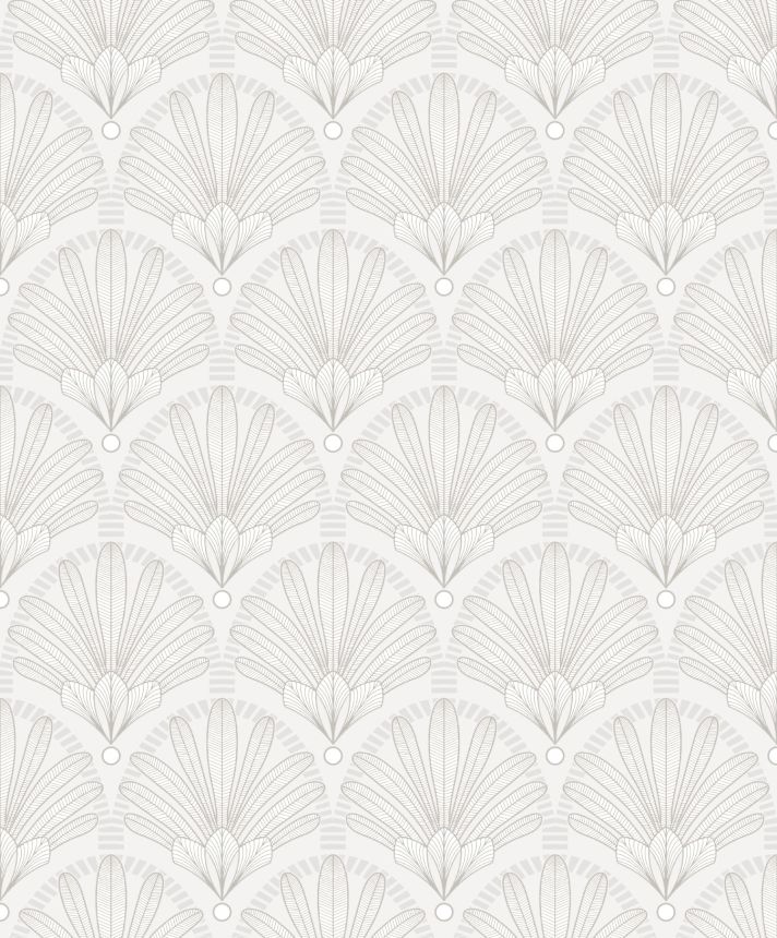 Bílo-stříbrná vliesová tapeta Art Deco, M53300, Elegance, Ugepa