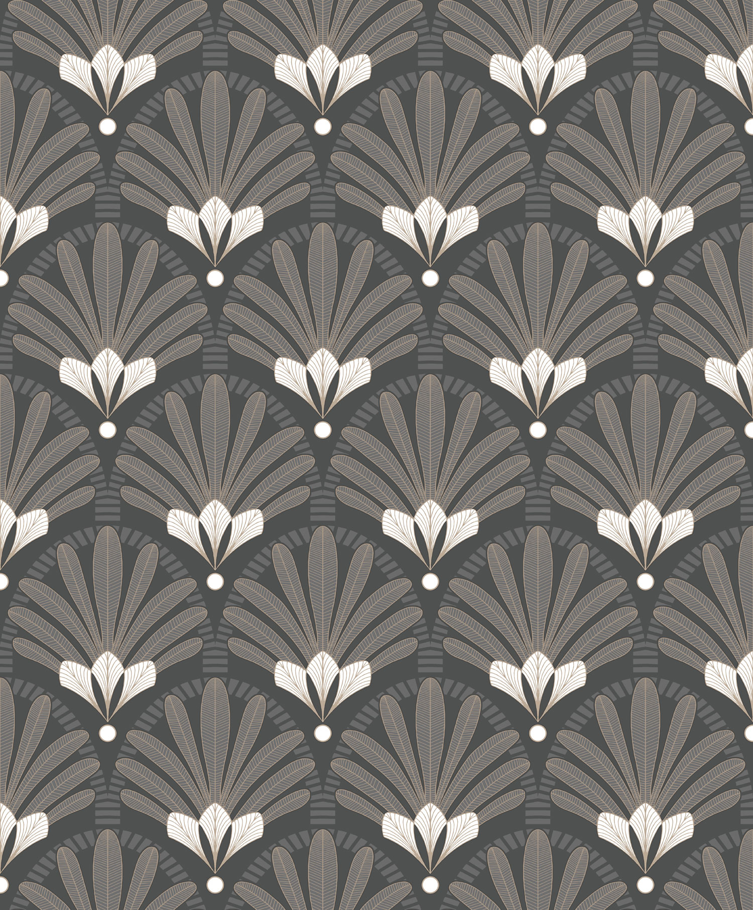 Černá vliesová tapeta na zeď styl Art Deco, M53309, Elegance, Ugepa