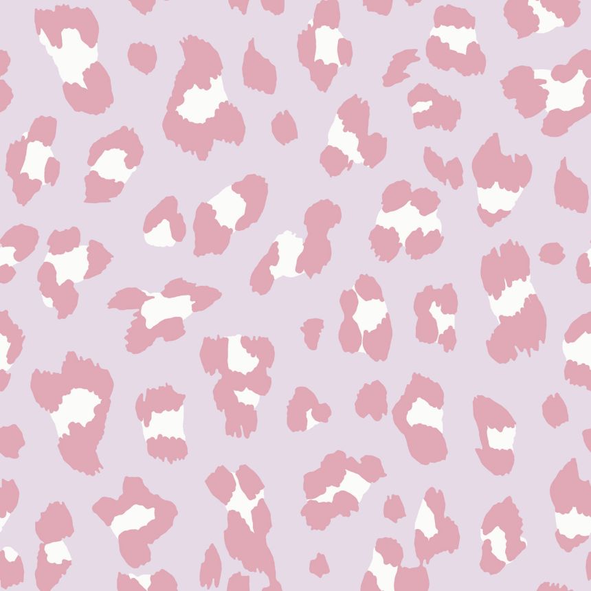 Růžová vliesová tapeta na zeď, kůže leoparda, 118724, Envy