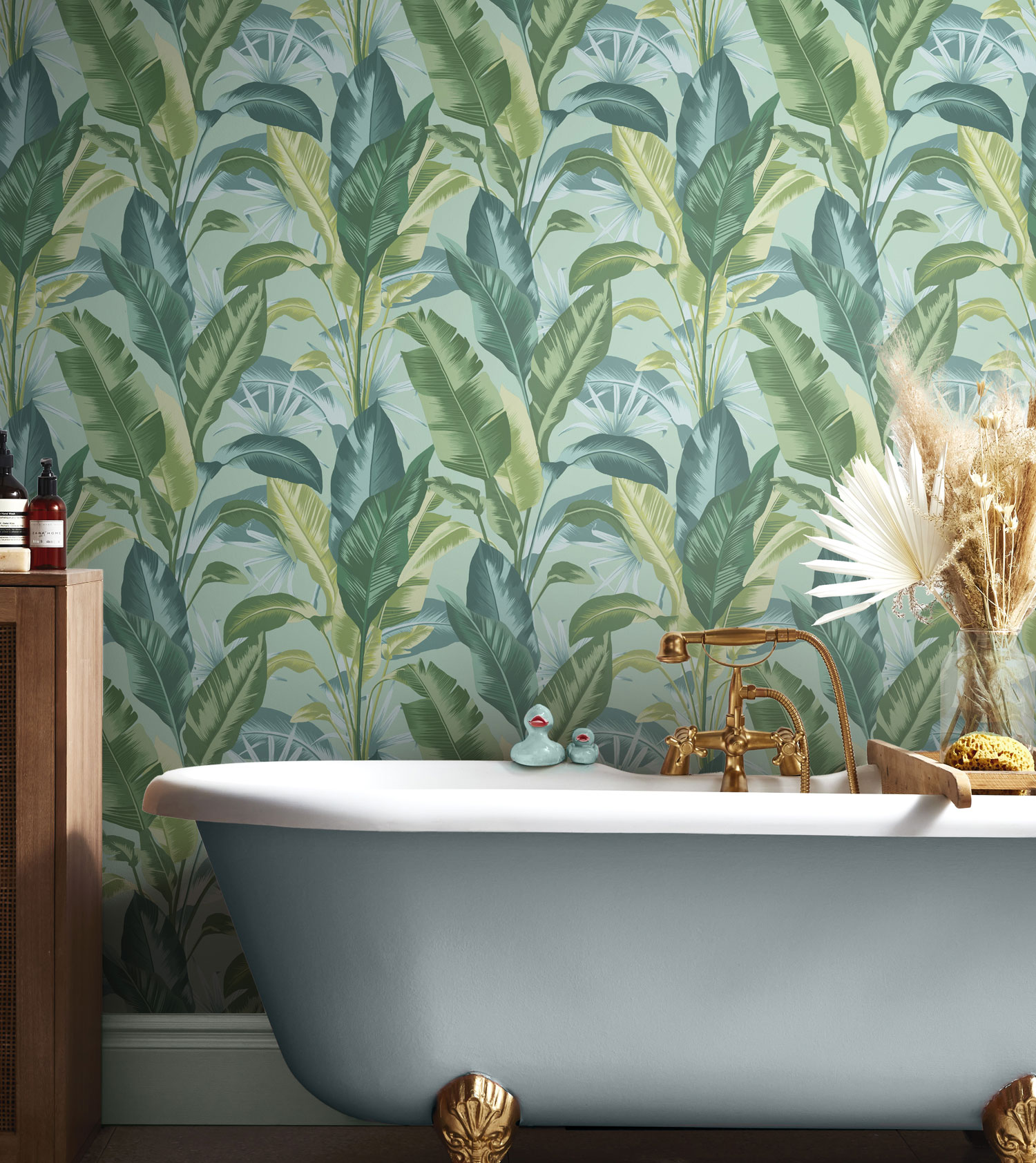 Zelená vliesová tapeta na zeď, tropické listy, 118615, Envy