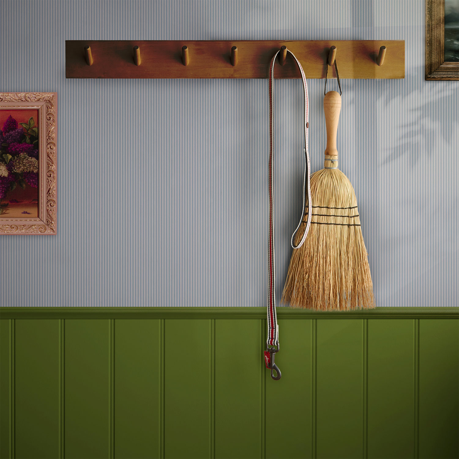 Modro-bílá proužková vliesová tapeta na zeď,  120879, Joules, Graham&Brown