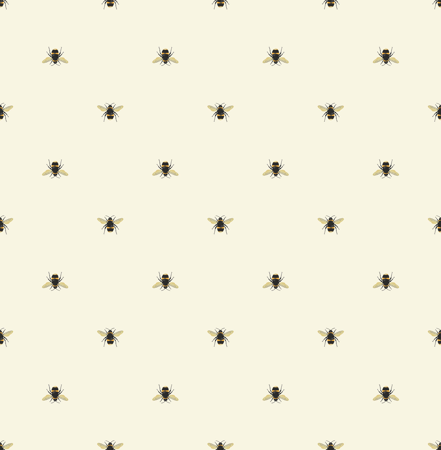 Krémová vliesová tapeta se včelami, 118544, Joules, Graham&Brown