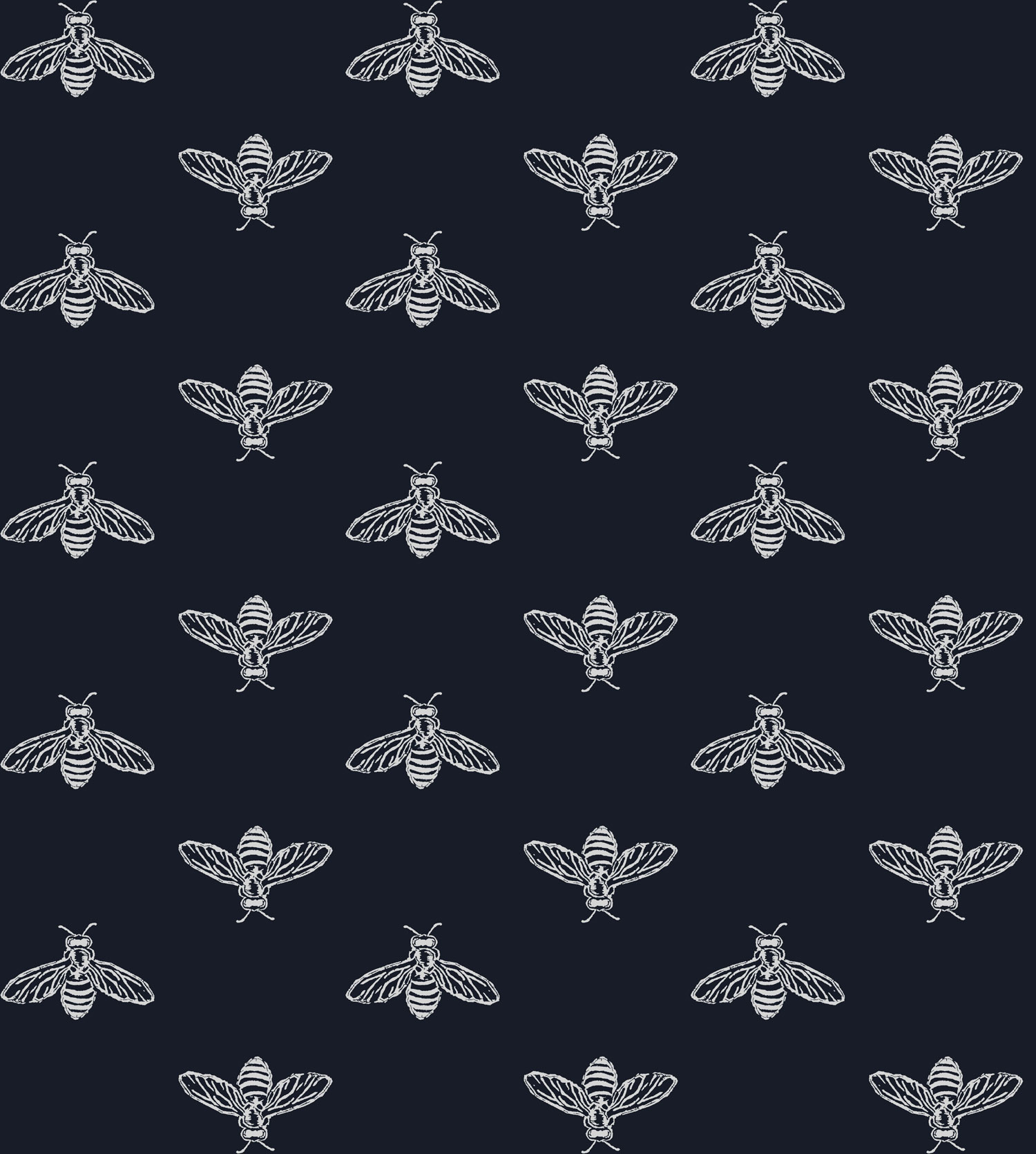 Modrá vliesová tapeta se včelami, 118546, Joules, Graham&Brown