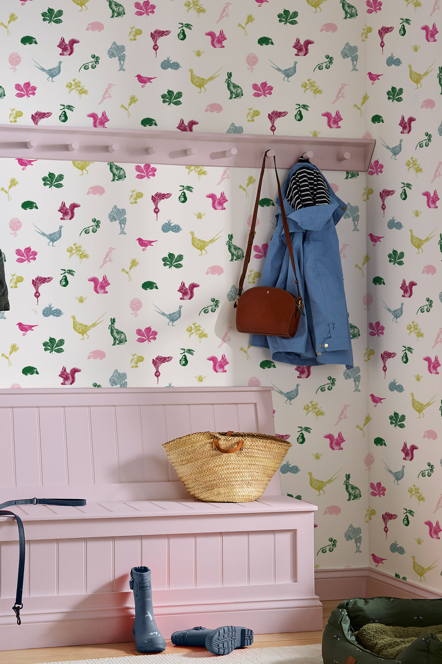 Vliesová tapeta na zeď,  zvířata, rostliny, 118553, Joules, Graham&Brown