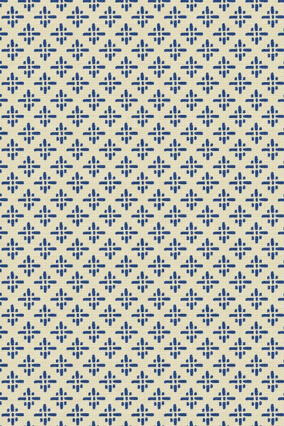 Modro-béžová geometrická vliesová tapeta na zeď,  118579, Joules, Graham&Brown
