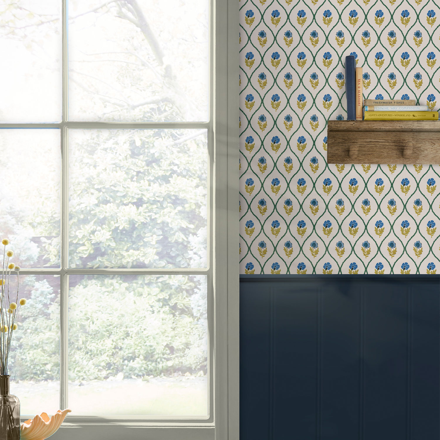 Květinová vliesová tapeta na zeď, 120876, Joules, Graham&Brown