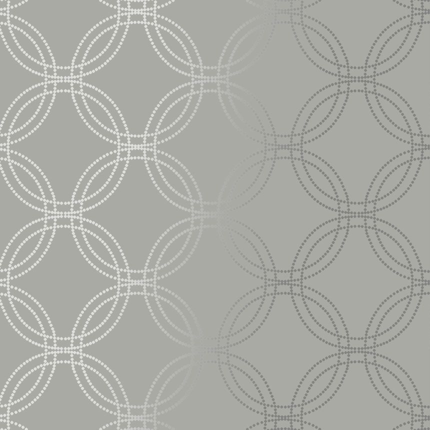 Šedo-stříbrná geometrická vliesová tapeta na zeď, 120140, Vavex 2025