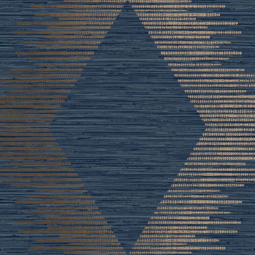Modrá geometrická vliesová tapeta na zeď, 120721, Vavex 2025