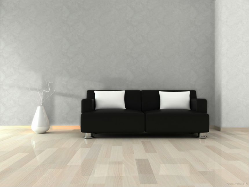 Bílá  vliesová tapeta s plastickými listy, TI2101, Time 2025, Grandeco