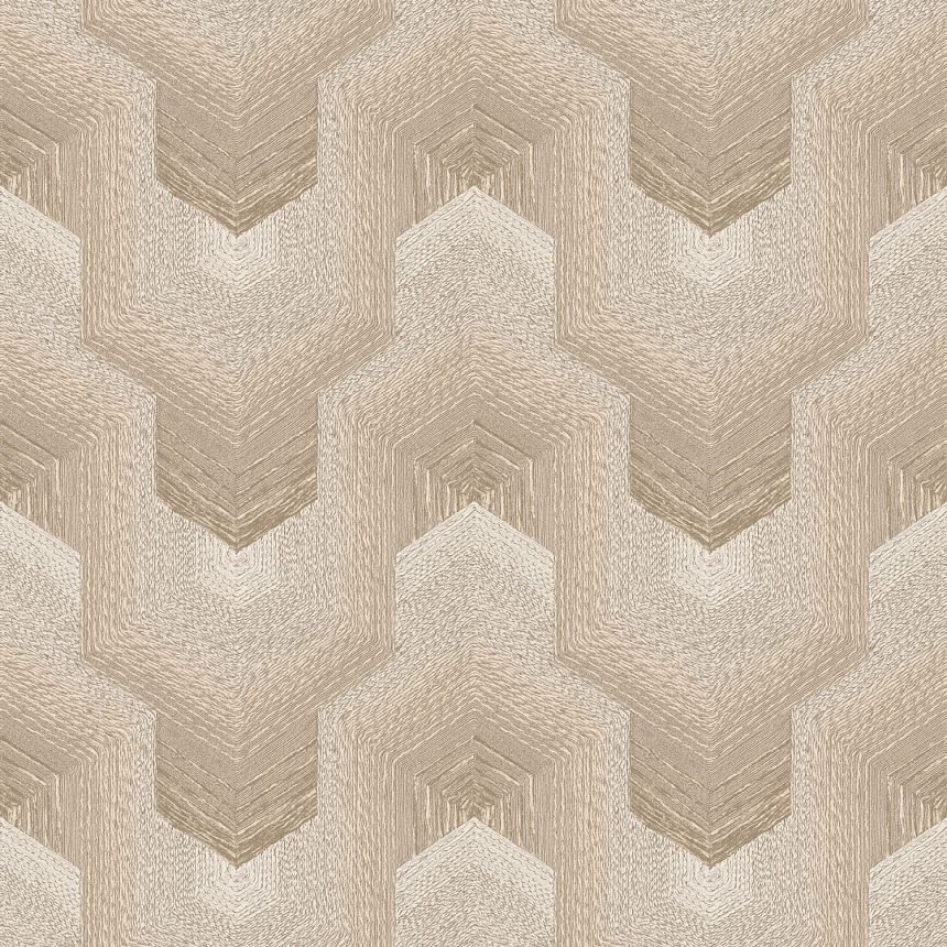 Luxusní geometrická vliesová tapeta na zeď, TP422912, Exclusive Threads, Design ID