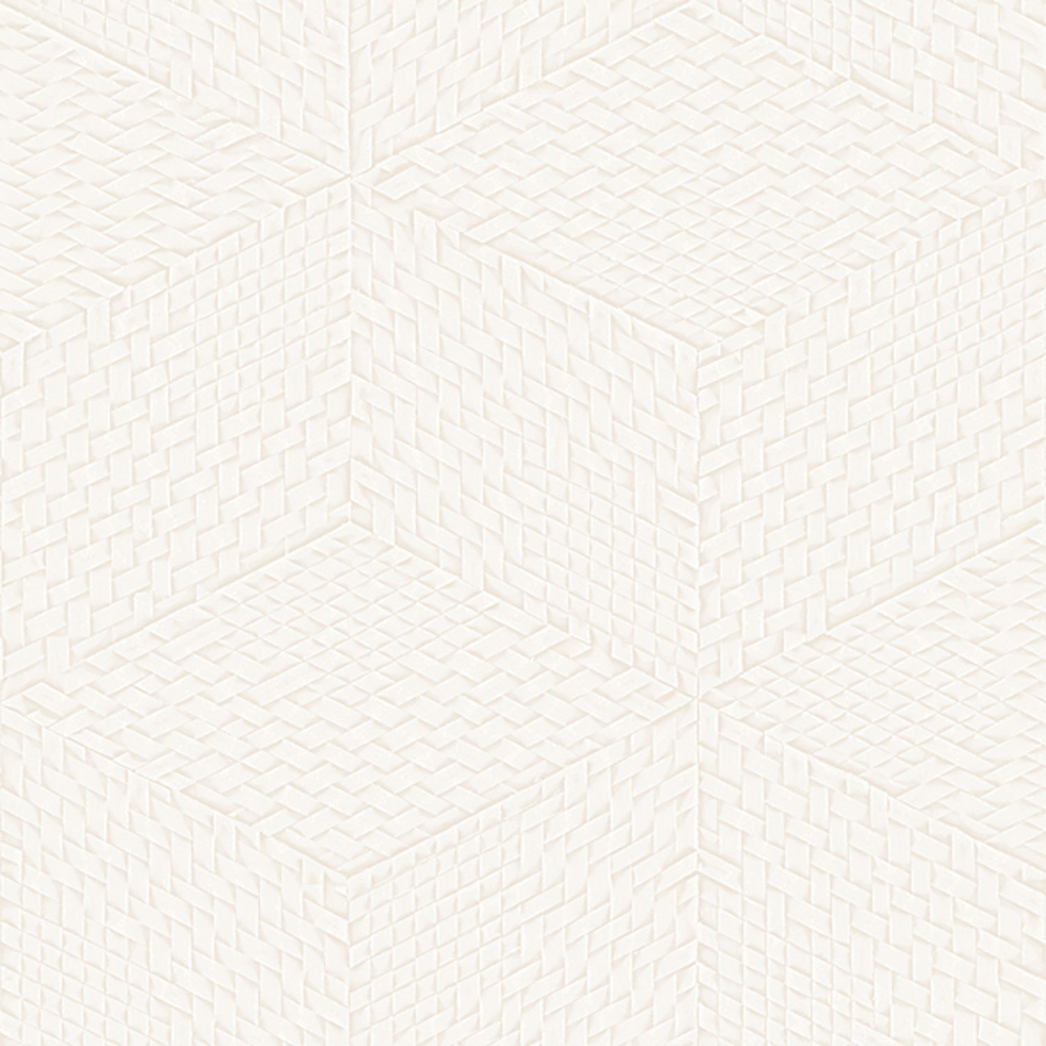 Bílá 3D geometrická vliesová tapeta na zeď, TP422951, Exclusive Threads, Design ID