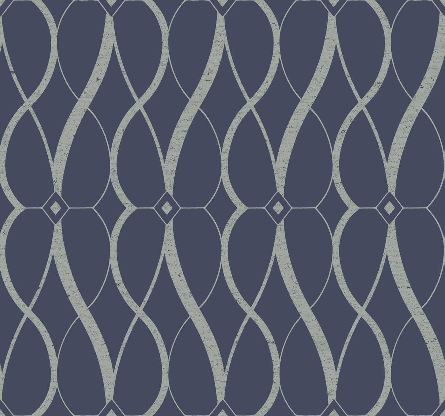 Modro-stříbrná geometrická vliesová tapeta na zeď, MD7174, Modern Metals, York