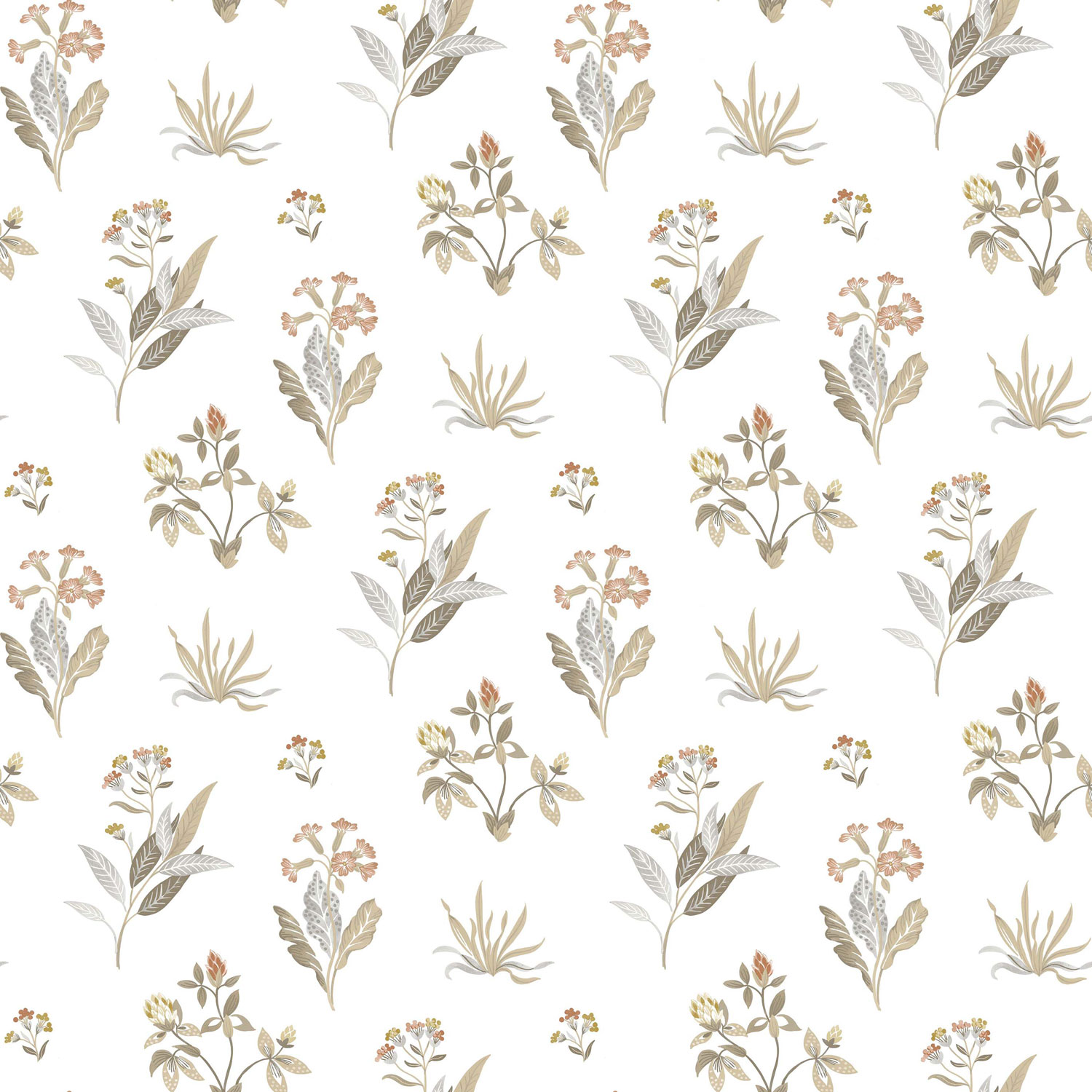 Bílá vliesová tapeta na zeď s květinovým vzorem, 84010, Blooming Garden, Cristiana Masi by Parato