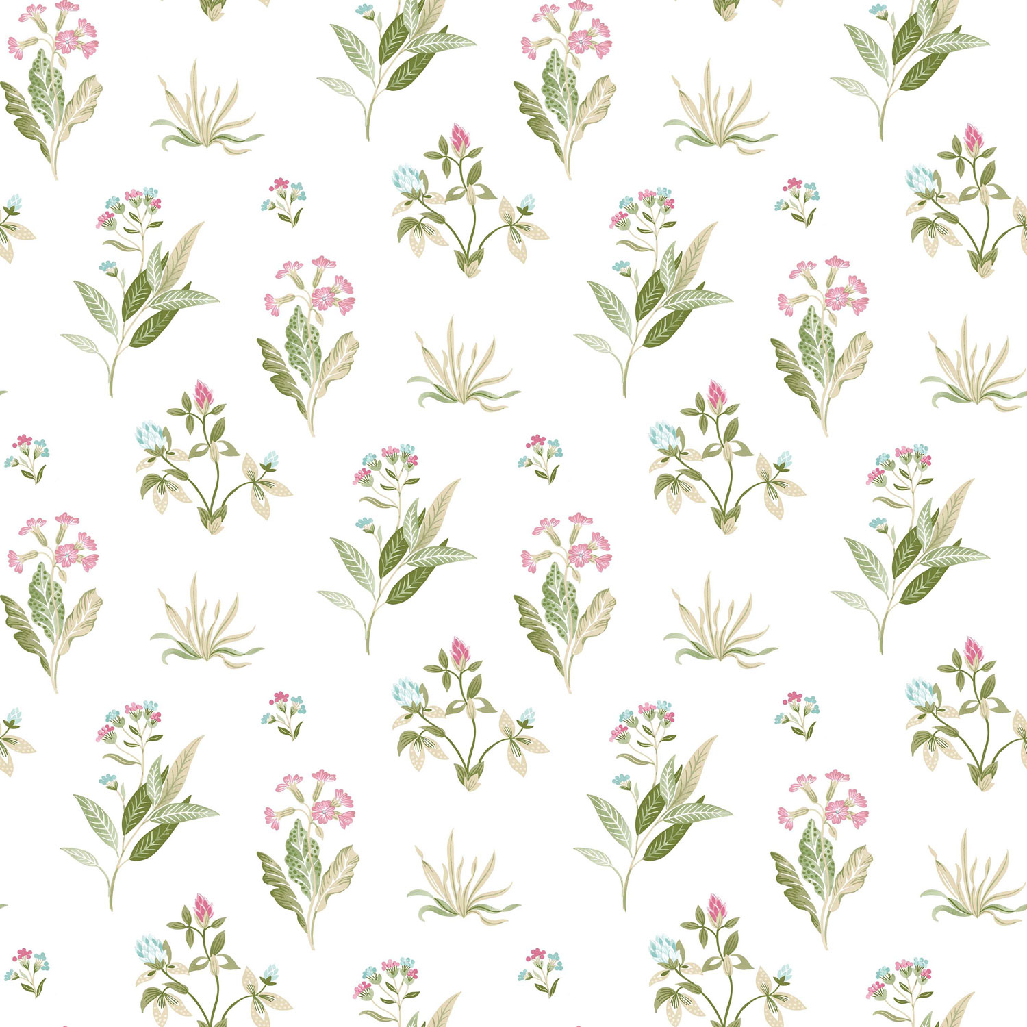 Bílá vliesová tapeta na zeď s květinovým vzorem, 84012, Blooming Garden, Cristiana Masi by Parato