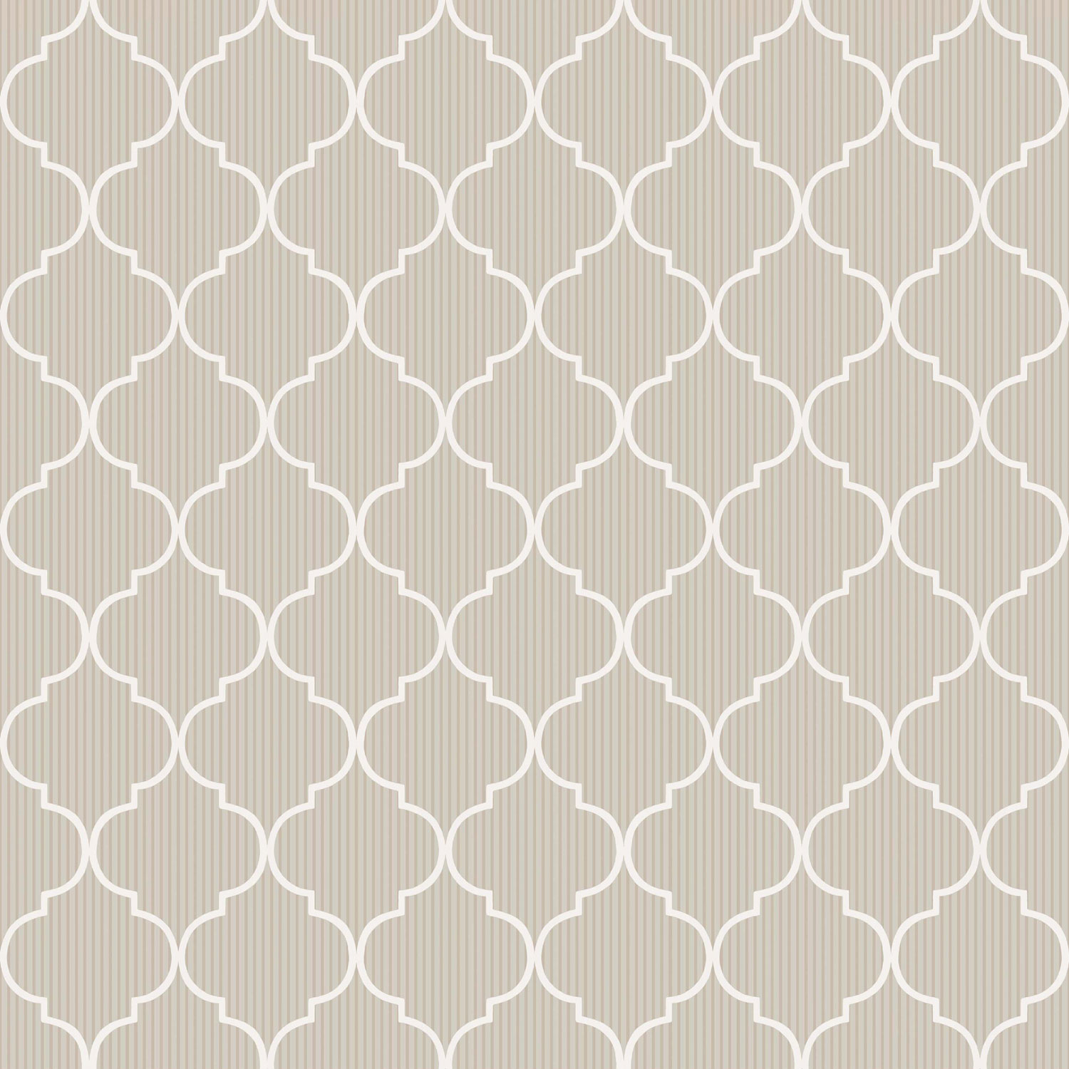 Béžová vliesová tapeta na zeď s bílými ornamenty, 84018, Blooming Garden, Cristiana Masi by Parato