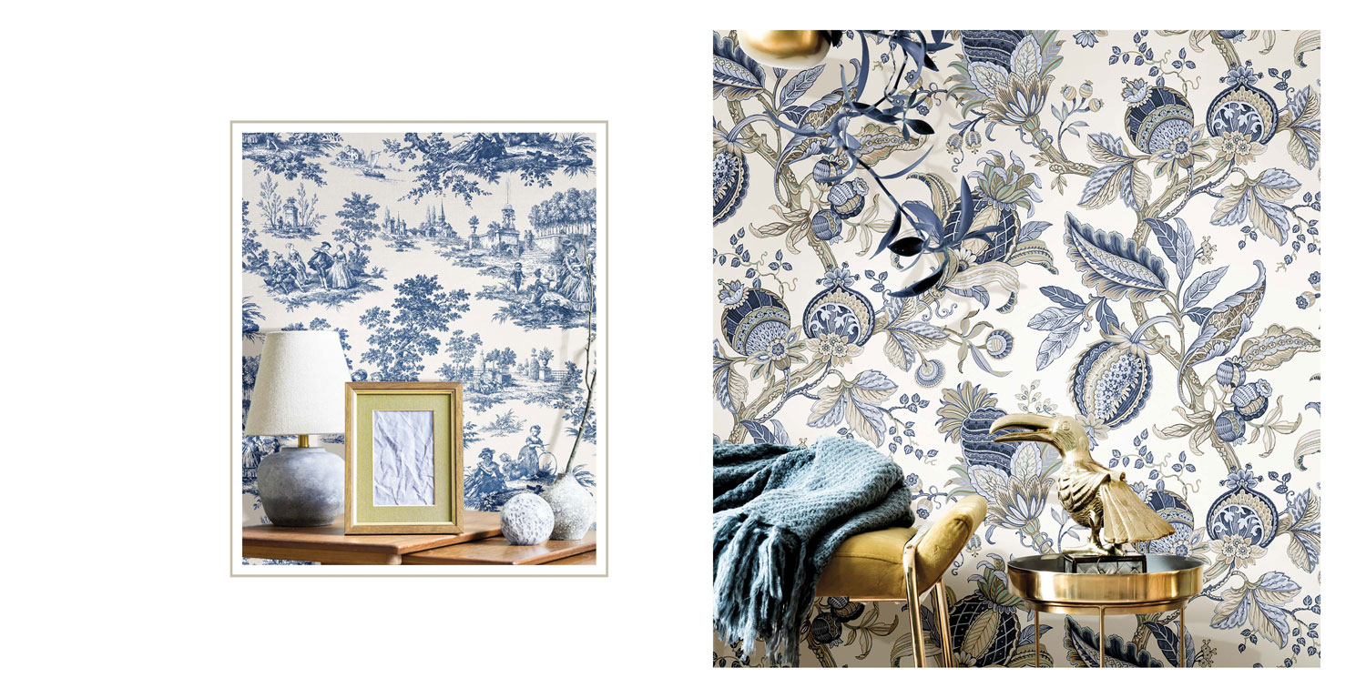 Vliesová tapeta s motivem viktoriánských postav, 84045, Blooming Garden, Cristiana Masi by Parato