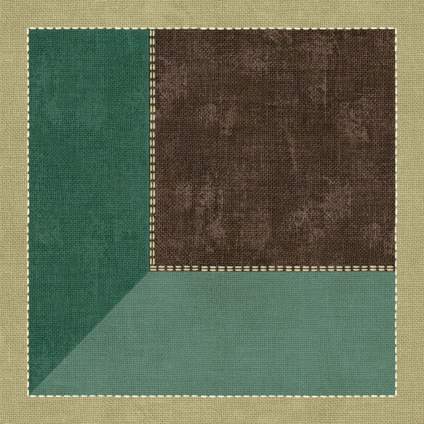 Zeleno-černo-zlatá geometrická 3D vliesová tapeta na zeď, 21107, Cvlto, Cristiana Masi by Parato
