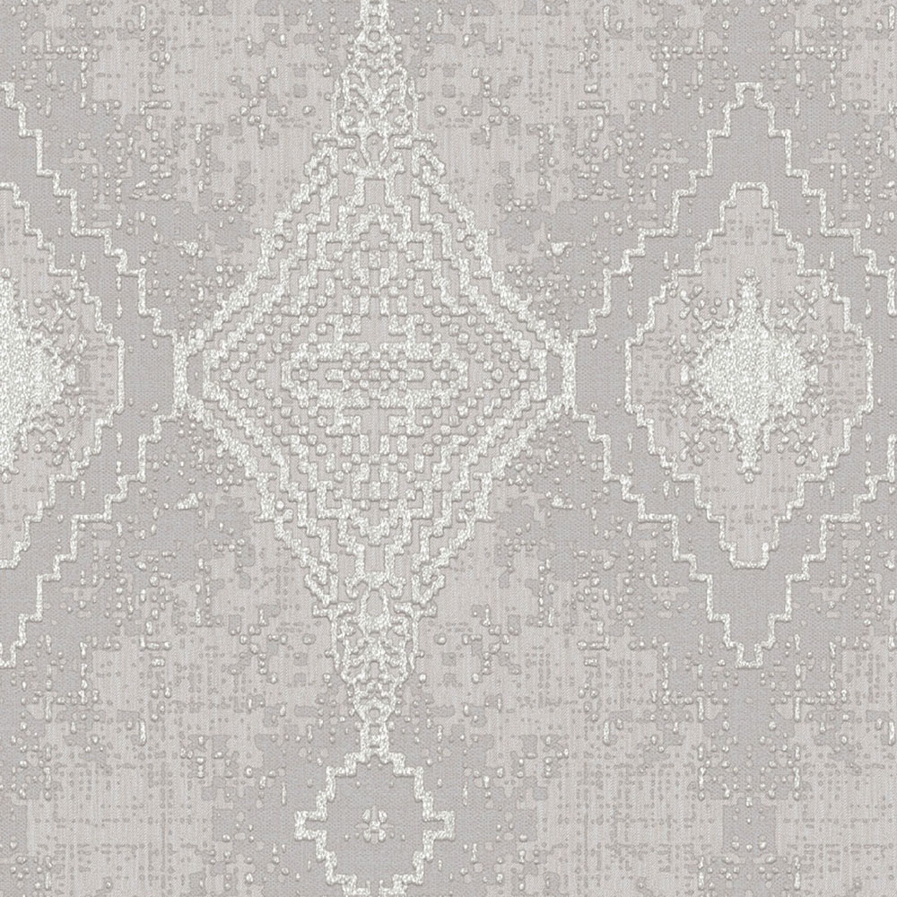 Luxusní šedá geometrická vliesová tapeta na zeď, 47763, Eterna, Parato